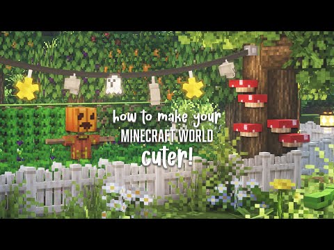 How to make your minecraft world cute (with texturepacks & Mods! 1.16.5-1.20.1)