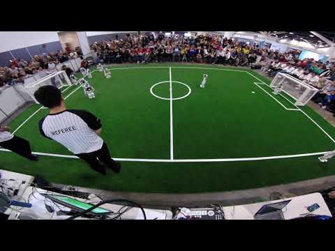 RoboCup 2019, Sydney: rUNSWift vs. Nao Devils - 2nd Half (after Timeout) [Field A]