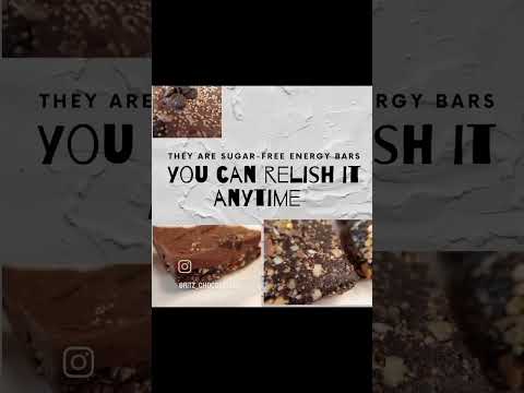 🍫🍫Chocolate Energy Bars by #ritz_chocolatiers 🍫🍫 💓These are 'No Bake' bars . 💖these are no sugar bar