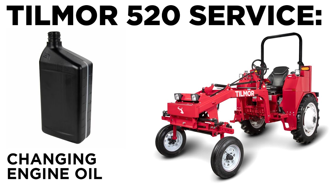 Changing Engine Oil (w/o Oil Drain Kit) - Tilmor 520 Tractor Service