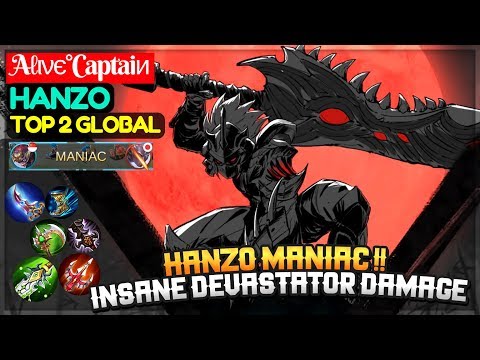 Hanzo Maniac !!, Hanzo Solo Top Lane [ Top 2 Global Hanzo ] Aℓινє°Captaiи Hanzo Mobile Legends