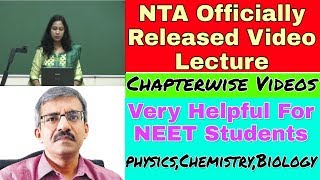 NTA Officially Released Video Lectures For 2020 Neet exam,Physics,che,Bio Video lectures