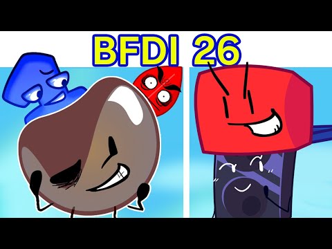 FNF VS BFDI 26 + Cutscenes & Lyrics | Battle for Dream Island (Friday Night Funkin' Mod)