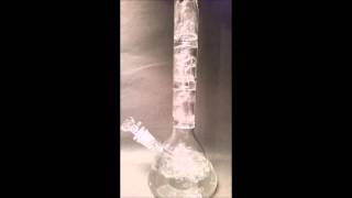 Quad Chamber Beaker 3x Circ 43cm - Twisted Glass Australia