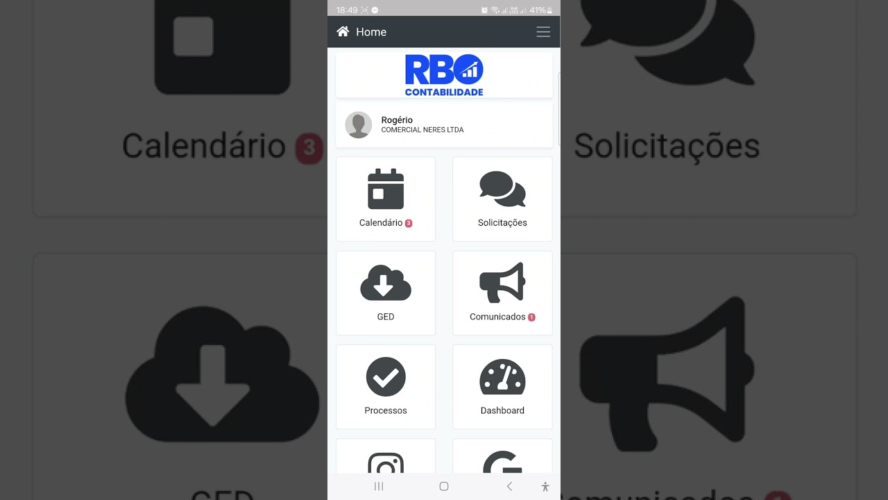 SOLICITAÇÕES - APP RBO CONTABILIDADE
