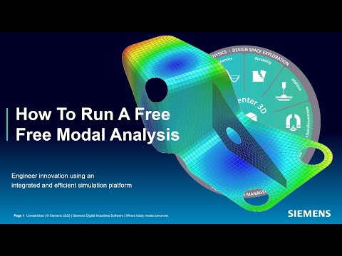 How To Run A Free Free Modal Analysis