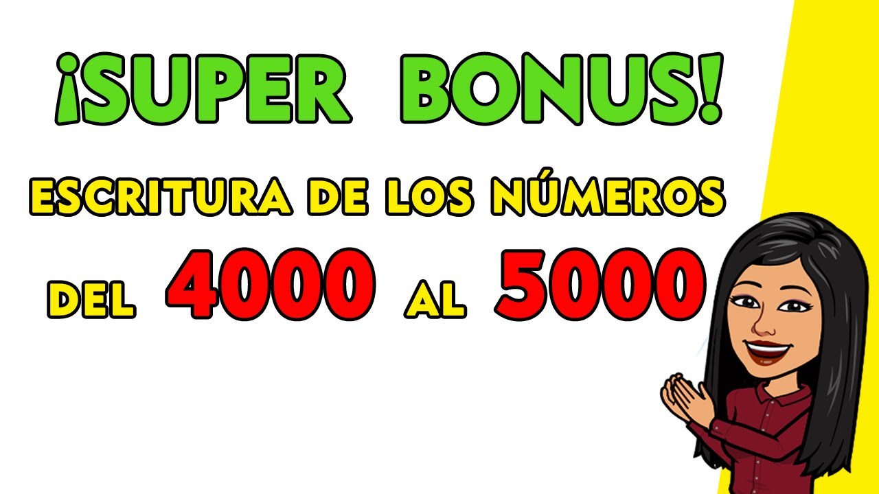 [COMPLETO] 😂Números Del 4000 al 5000 | Counting In Spanish 4000 to 5000 ✅ | 4000-5000 SPANISH