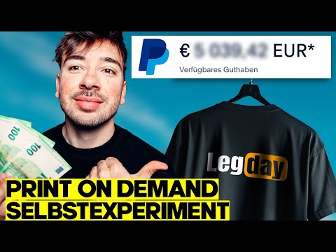I tested Print on Demand for 30 days & earned ___€ | T-Shirt Business Self-Experiment