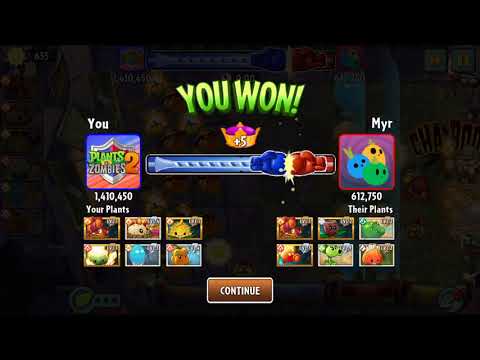 Pepper pult! Plant vs Zombies || Pvz2 Gameplay || Arena Tournament