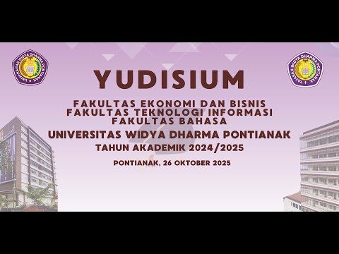 YUDISIUM UNIVERSITAS WIDYA DHARMA PONTIANAK 2025 | 26 OKTOBER 2025 PUKUL 16.00 WIB