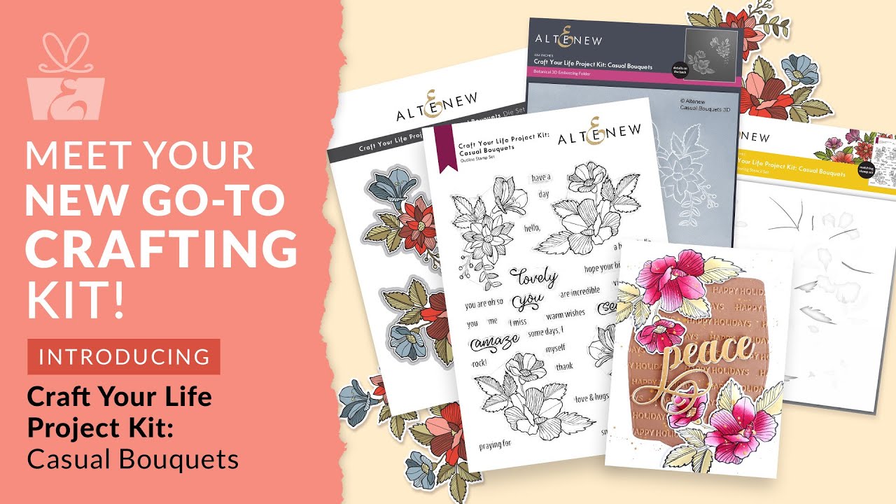 Altenew Craft Your Life Project Kit: Casual Bouquets -setti