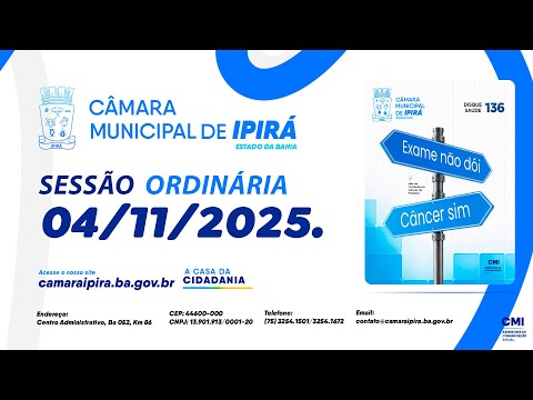 Sessão Ordinária 04/11/2025