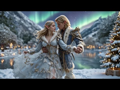 Christmas Beneath the NorthernLights | Magical Winter Fantasy | AI Fantasy Art 