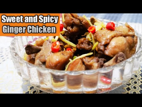 BEST EASY CHICKEN RECIPE - SWEET AND SPICY GINGER | Hazel U