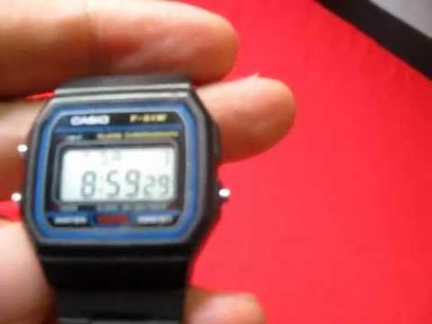 comment regler une montre casio f 91w