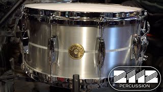 Video thumbnail for Gretsch USA Solid Aluminum Snare Drum 6.5x14 by 2112 PERCUSSION