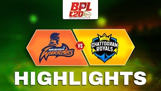 Highlights | Chattogram Royals vs Rajshahi Warriors | Match 18 | BPL | tapmad