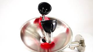 Stainless Steel Wall Double-Head Eye Wash
