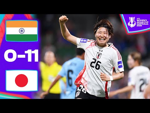 Japan hit ELEVEN to go top of the group! | India - Japan | Highlights | AFC Women's Asian Cup™
