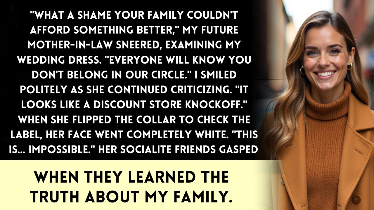 Mother-In-Law Mocked My 'Cheap' Wedding Dress, Then Froze When She Saw The Label!