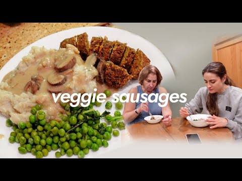 Cooking Dinner For My Mom! My Insanely Good Vegetarian Sausages Recipe