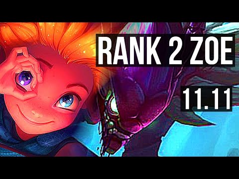 ZOE vs KHA'ZIX (MID) | Rank 2 Zoe, 10/3/5, Rank 19 | EUW Challenger | v11.11