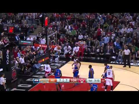 Terrence Ross Hummer Dunk Knicks vs Raptors December 21, 2014 NBA