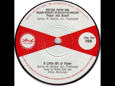 Robin Hall And Jimmy MacGregor -  A Little Bit Of Paper (Matt McGinn)