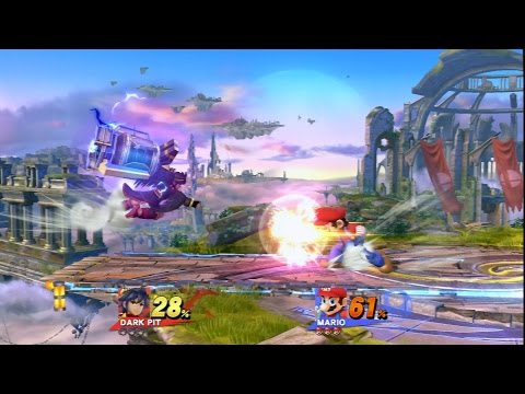 Super Smash Bros Wii U: UnknownJoe (Dark Pit) vs - DV (Mario) (no commentary)