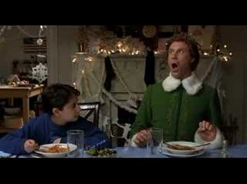 elf burping scene