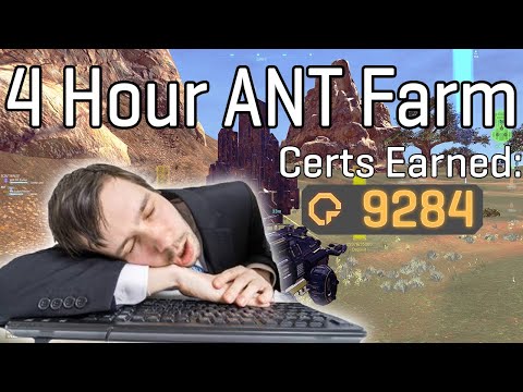 Mining for FOUR hours in an ANT - PlanetSide 2