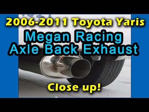 2007-2011 Toyota Yaris Megan Racing Axle Back Exhaust System MR-ABE-TY07 (Close up)
