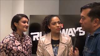 Interview with Ariela Barer and Allegra Acosta For Hulu's Runaways video
