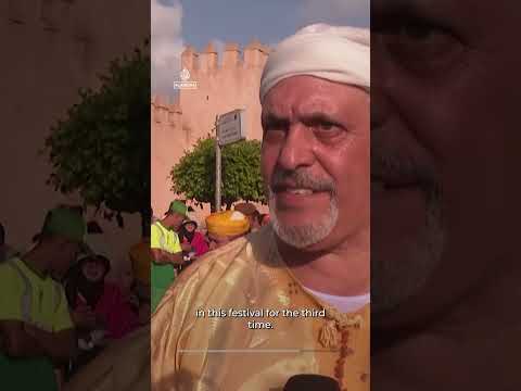 Morocco’s Salé celebrates Prophet Muhammad’s birthday with candle parade | AJ #shorts