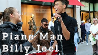 THIS GUY ENTERTAINS THE CROWD | Piano Man - Billy Joel | Allie Sherlock &amp; Cuan Durkin Cover