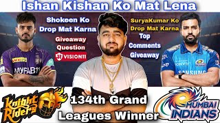 MI vs KKR Dream11 Prediction || MI vs KOL Dream11 Prediction || Deam11 Team Of Today Match, IPL 2023