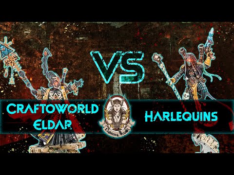 Craftworld Eldar Vs Harlequins - Warhammer 40K 9th Edition Battle Report