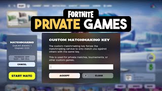 How to create Custom Games in Fortnite - 2024 (private games)