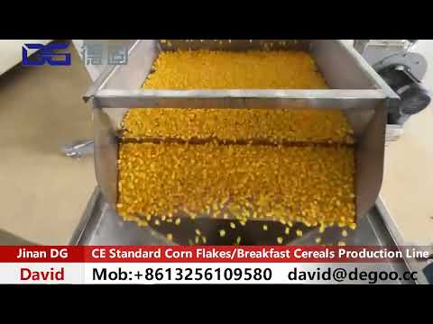 CE Standard High Level Corn Flakes Breakfast Cereals Production Line  Working in Europe Market