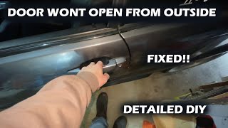 BMW E46 DOORS WONT OPEN FROM OUTSIDE FIXED! (DOOR CABLE CARRIER/ASSEMBLY REPLACEMENT) DIY TUTORIAL