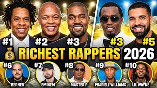 Top 15 Richest Rappers in the World 2026 💰 Their Net Worth Will Shock You!