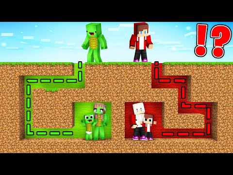 Unbelievable! JJ & Mikey discover Family Maze in Minecraft Maizen!