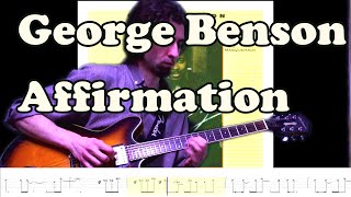 George Benson - Affirmation Transcription ( Tab and play-along track in description )