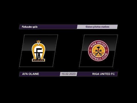 AFA Olaine - Riga United FC (Pārbaudes spēle)