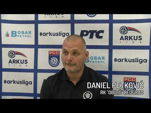 Najava 2. kola ARKUS lige - Daniel Petkovic, trener RK Obilić