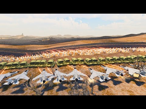 T-800 TERMINATORS & M270 MLRS vs 4,000,000 ALIENS ,PREDATORS - Ultimate Epic Battle Simulator 2