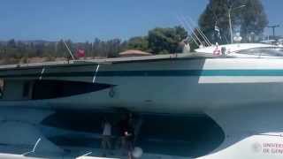 preview picture of video 'CATAMARAN M/S TURANOR PLANET SOLAR IN GREECE 28JUL14'