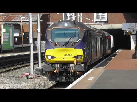 DRS 68002 'Intrepid' and 88009 'Diana' haul the Bridgewater Flasks through Walsall - 04/05/20