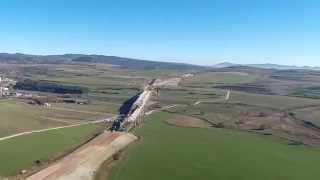 preview picture of video 'Aerial view of the highway D1 near the town Levoča.'