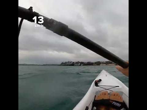 Last sprint to Mission Bay # #surfski #kayak #paddler #newzealand